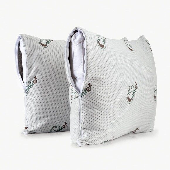 ComfEz Memory Foam Pillow Cover with Cooling Gel Pad Insert - Picture 1 of 12